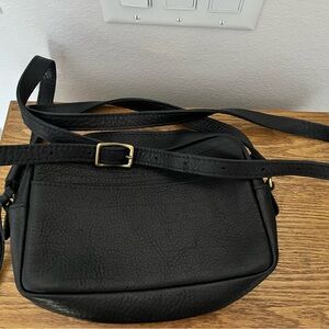 Portland Leather Black Crossbody Bag